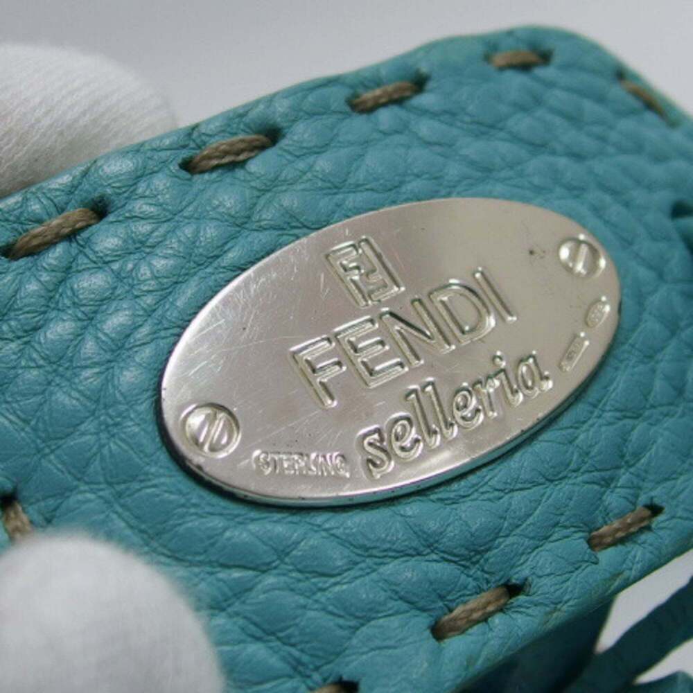 Fendi Selleria Mini Linda Bag Handbag Turquoise Blue - Picture 10 of 11